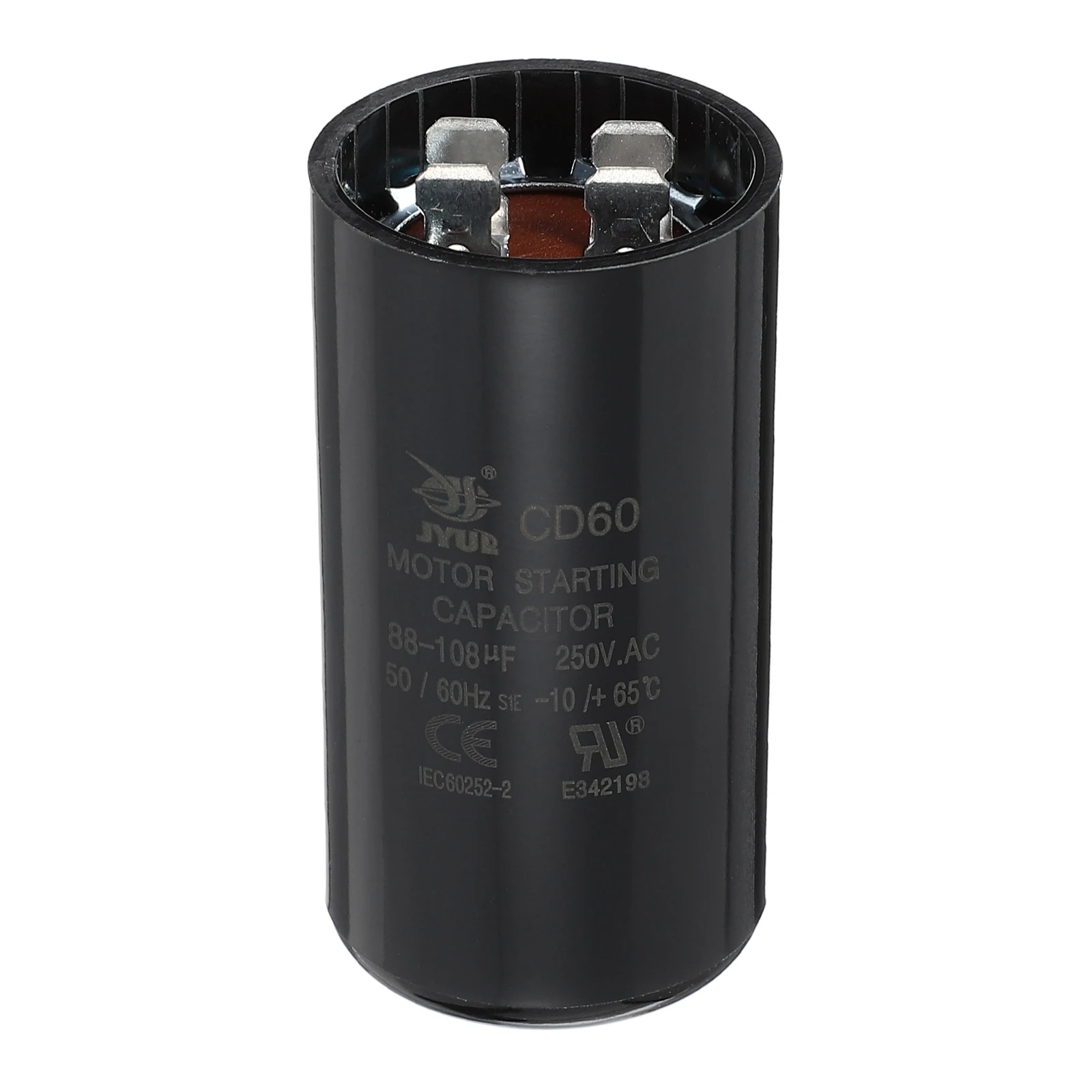 1/2Pcs CD60 Capacitor 88-1200 UF/Mfd 250 VAC CD60 Run Motor Start Capacitor for Electric Fan Motor Starting Well Pump Black