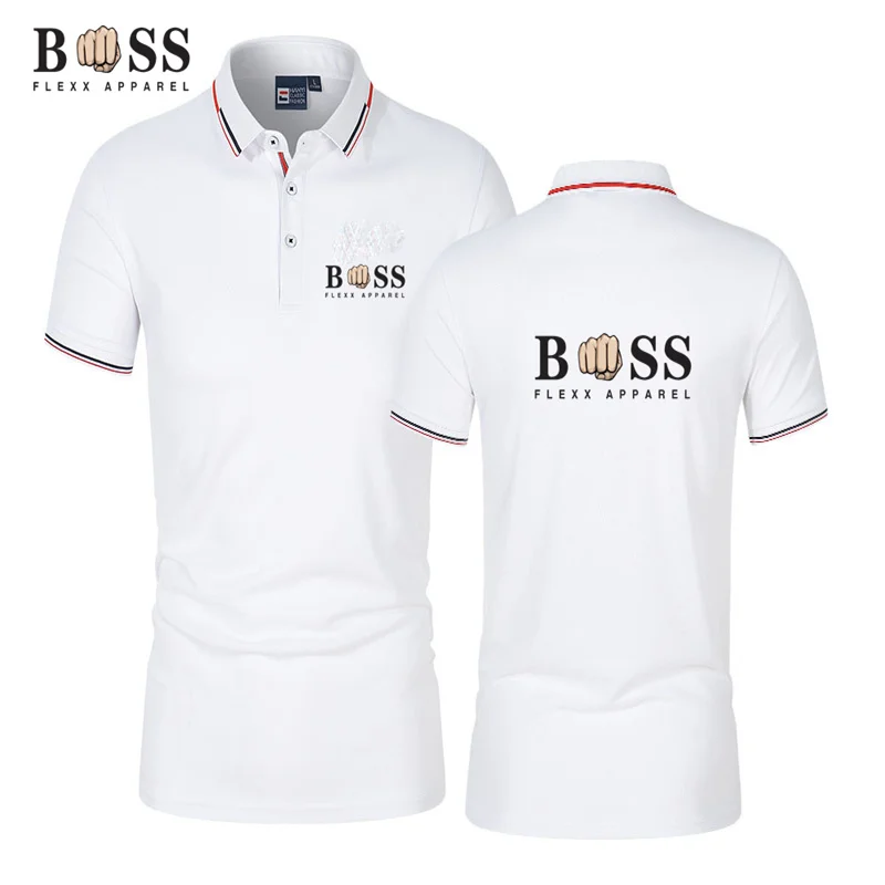 Men's Summer Hot Sale New Casual Short-sleeved POLO Shirt Lapel Slim Fitting Fashion High-quality Brand Tops T-shirt