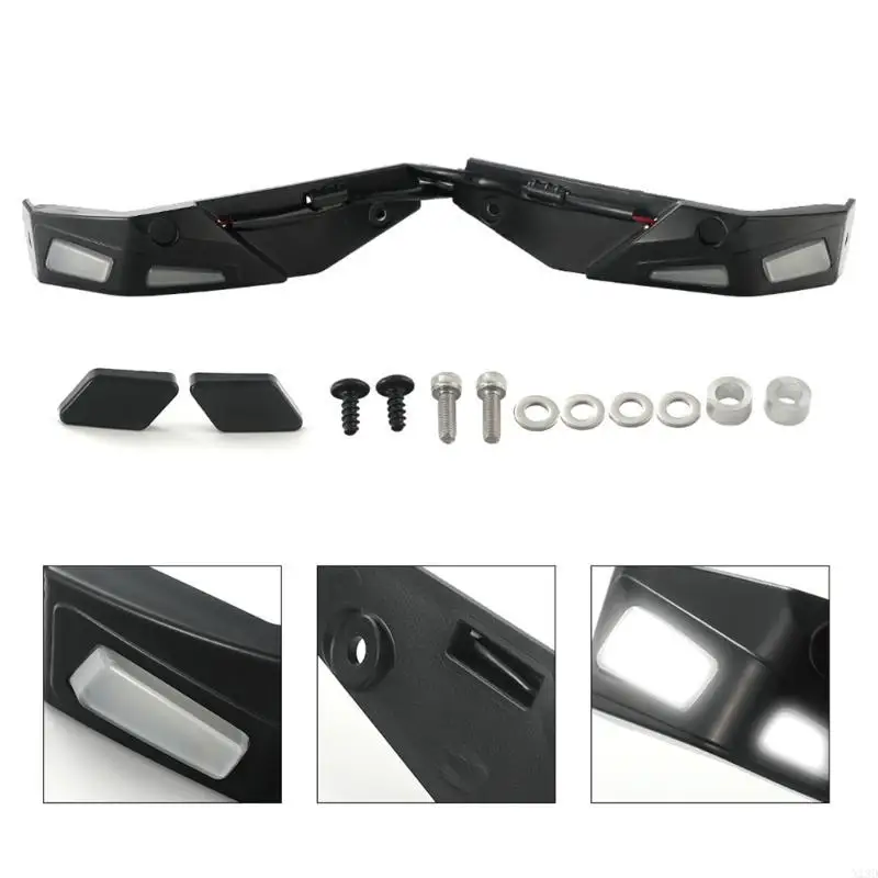 X13D 2pcs Handsguards Hand Guards Protector con accesorio iluminación LED para Can Ryker 600 900 Sport & Rally Edition