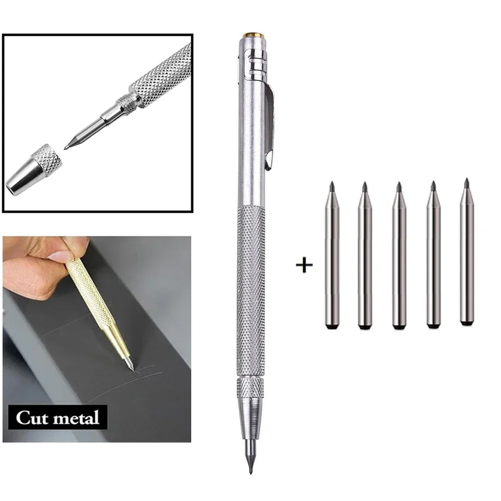 Tungsten Carbide Tip Scriber Pen Engraving Pen Marking Tip For Glass Ceramic Metal Wood Jewelry Carving Scribing Marker Tools