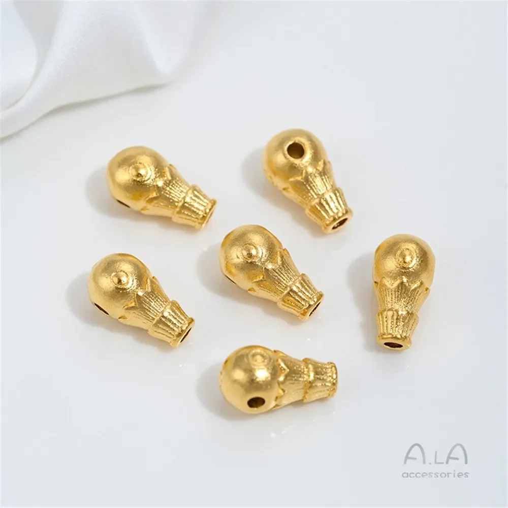 Vietnam Sand Gold Three-Way Buddha Head Tibetan Lotus Design Faceless Integrated DIY Handmade Cultural Play Accessory