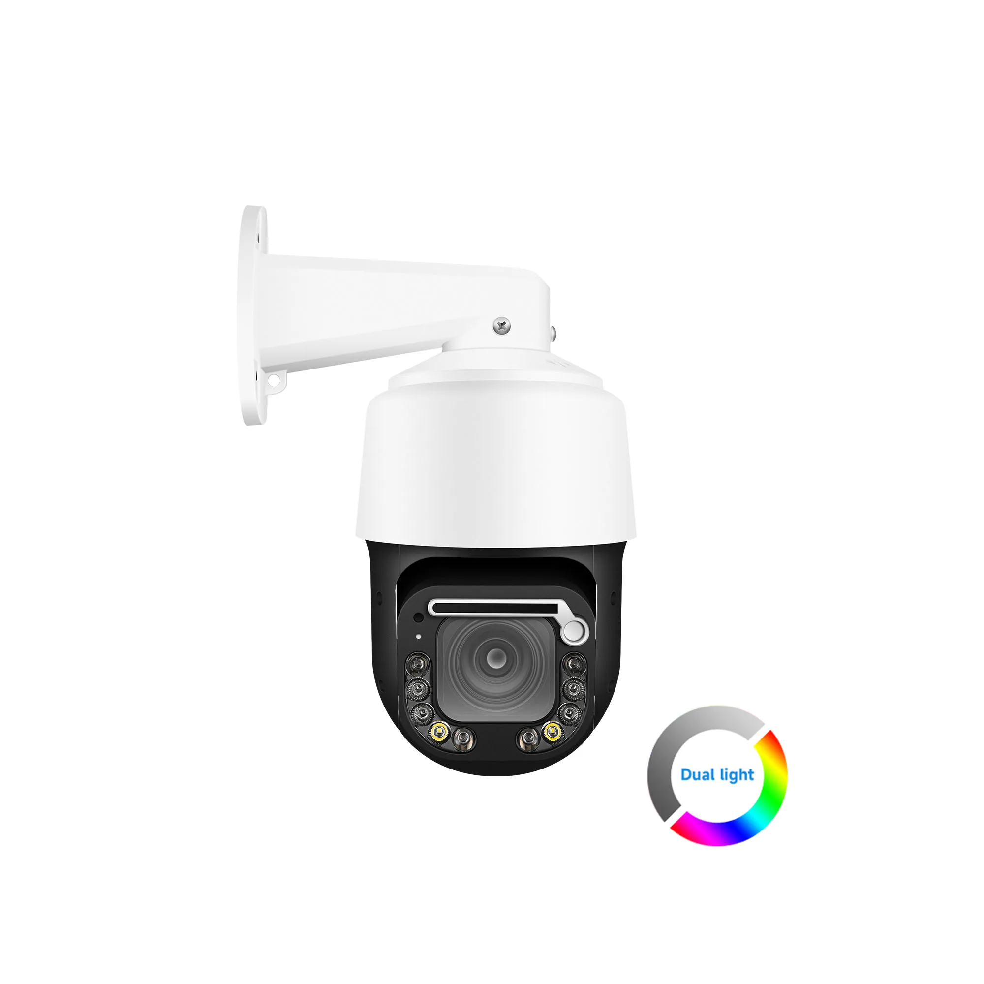 Neue 4 Zoll 6MP ColorVu AI Human Auto Tracking Mini POE IP PTZ Kamera Speed Dome mit Wischer 20x optischer Zoom 2-Wege-Audio- und SD-Steckplatz