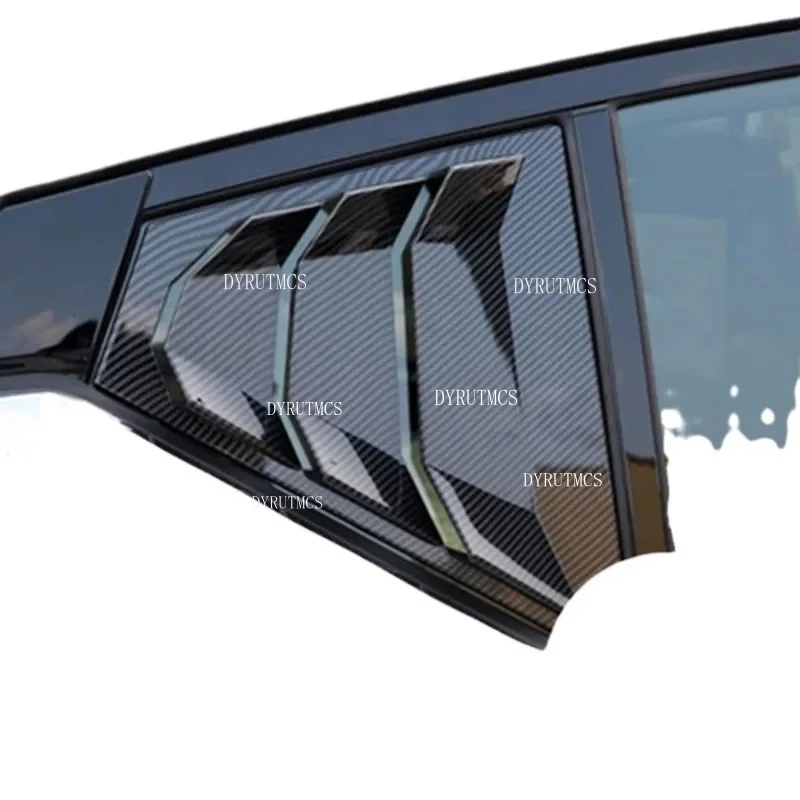 For Nissan Altima / Teana 2019 2020 20212023 Car Rear Louver Window Side Shutter Cover Trim Sticker  Vent Scoop ABS Carbon Fiber