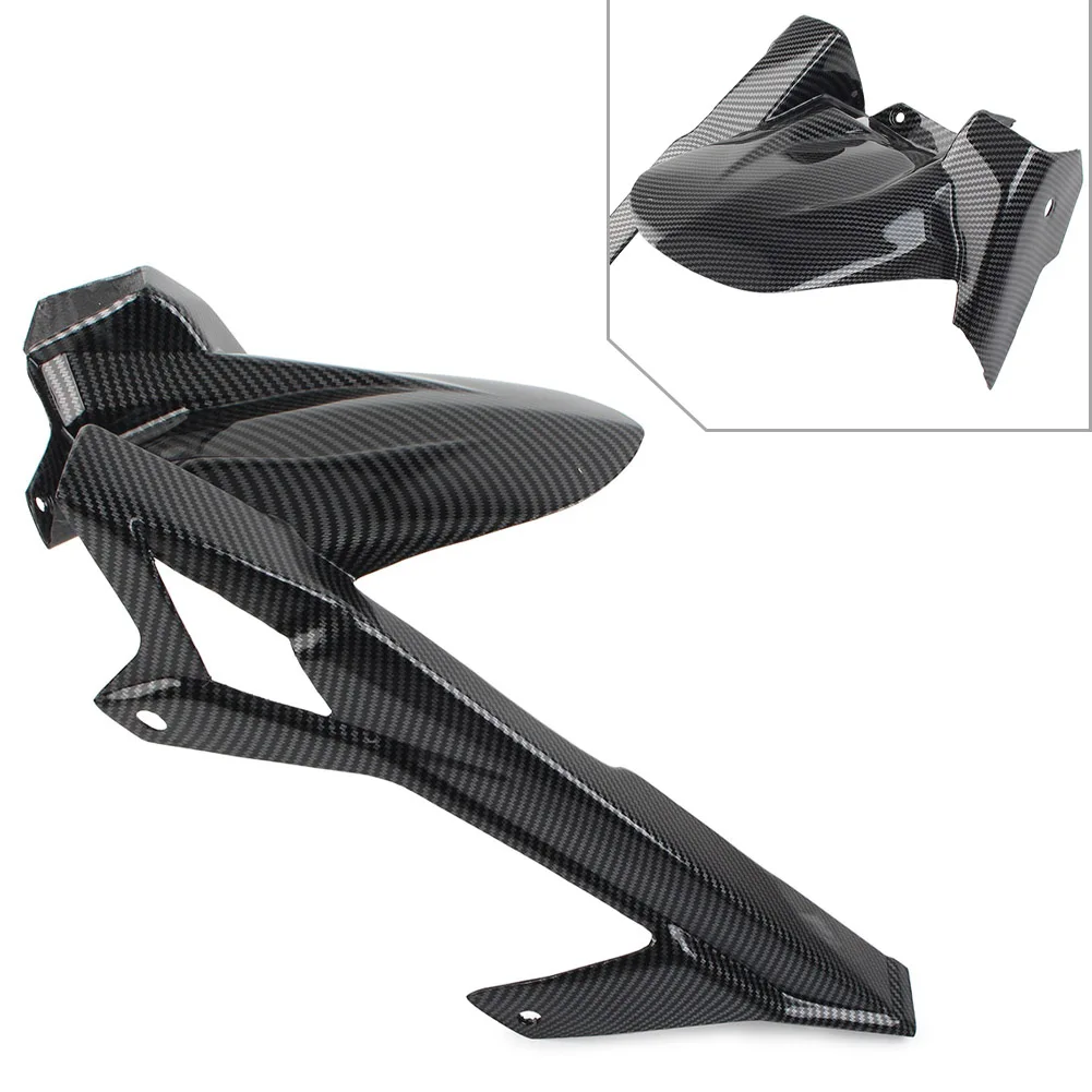 

Carbon Fiber Motorcycle Rear Hugger Fender Mudguard Chain Guard For Kawasaki Ninja400 Z400 2018 2019 2020 2021 2022 ABS Plastic