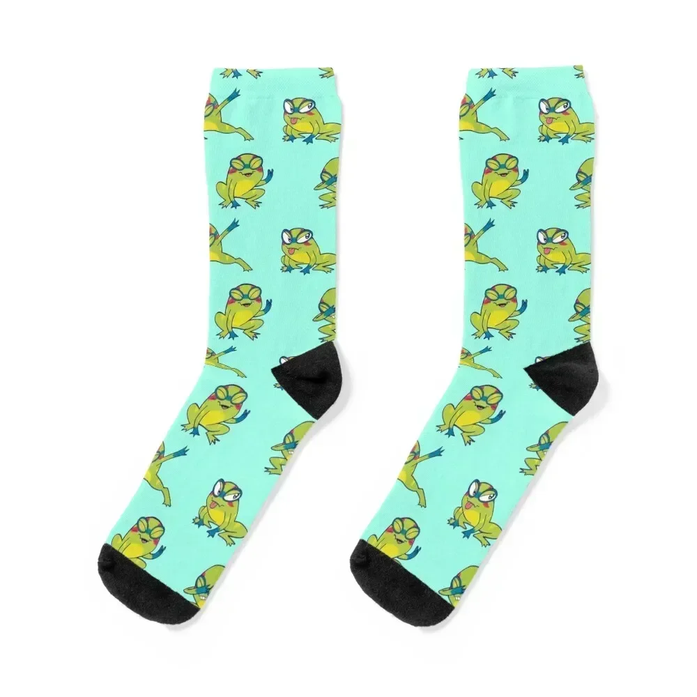 

Froggy Leo Socks custom Climbing Rugby christmas gift Socks Man Women's