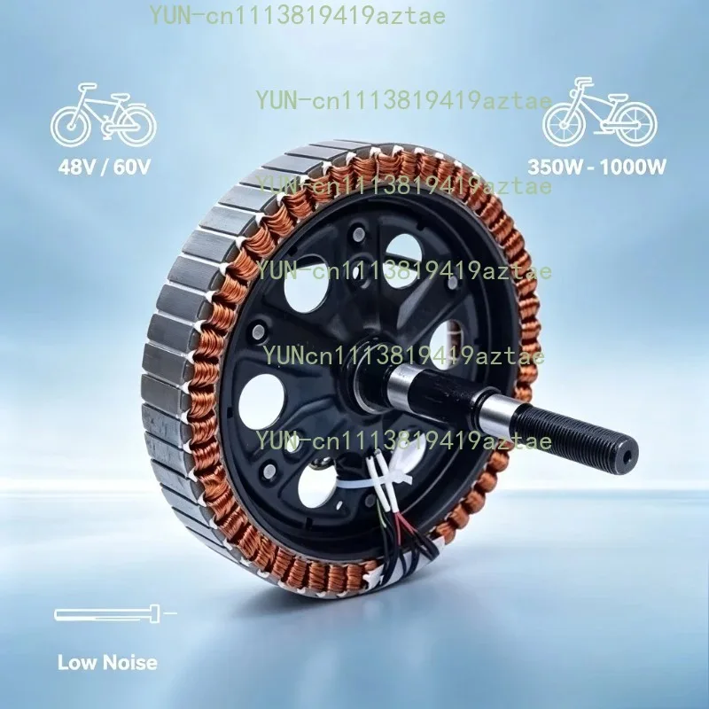 48V 60V Brushless DC Hub Motor Multiple Power 350W 500W 800W 1000W For Electric Scooter
