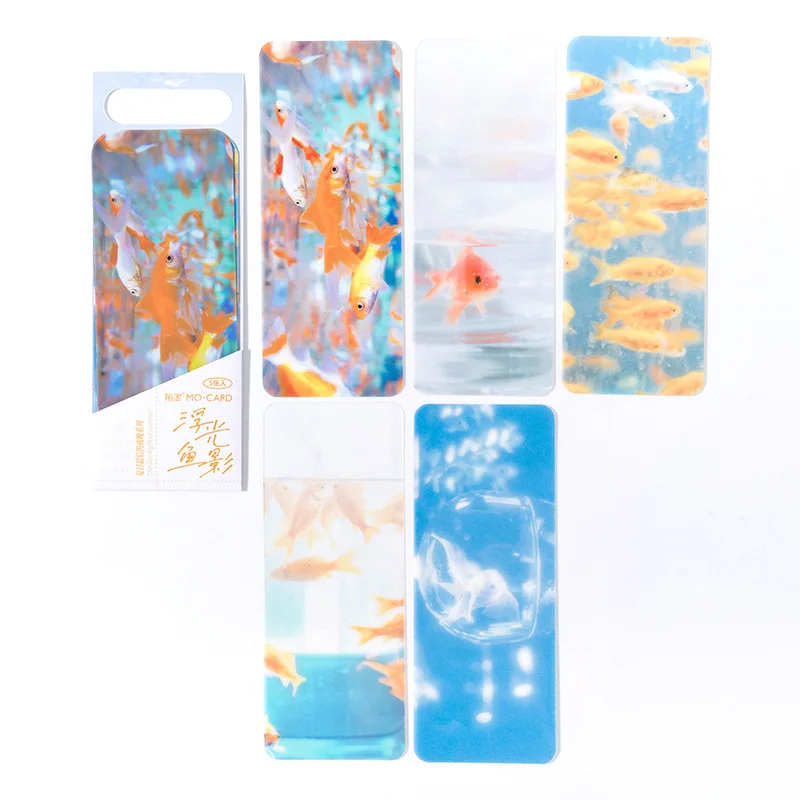 Summer Fireworks Bookmark Multi-purpose Art Pocket Bookmark PET Translucent Art 5 Pieces Design Material Origin Type