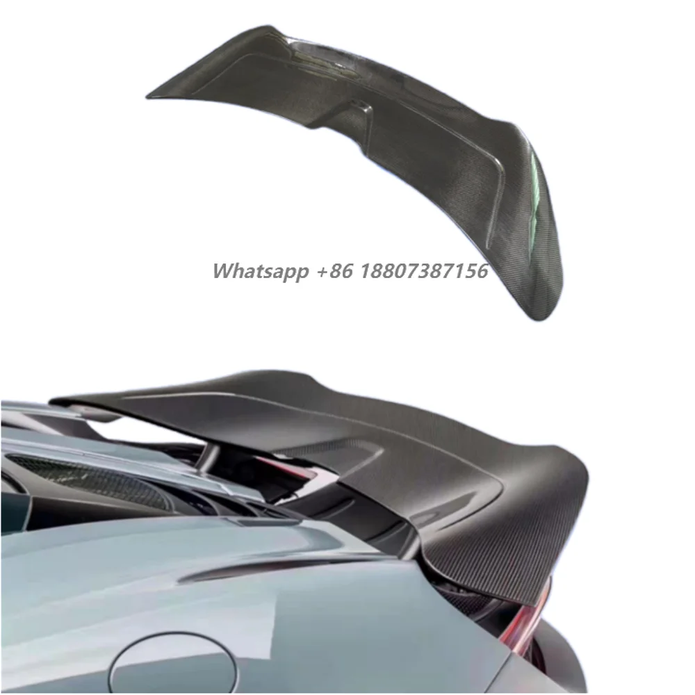 

V-style Carbon Fiber Body Kit Rear Trunk Spoiler Body Kit Wing Tail Spoiler for McLaren 720S 2017-2021