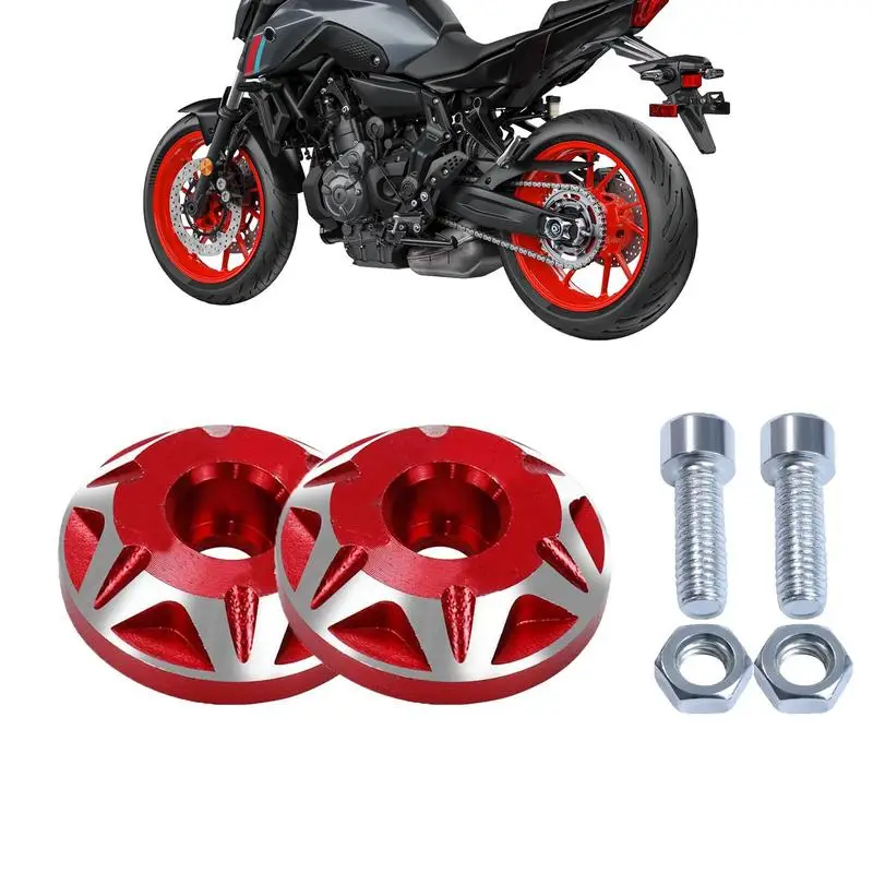 Pernos de matrícula de motocicleta, 2 piezas, para coches