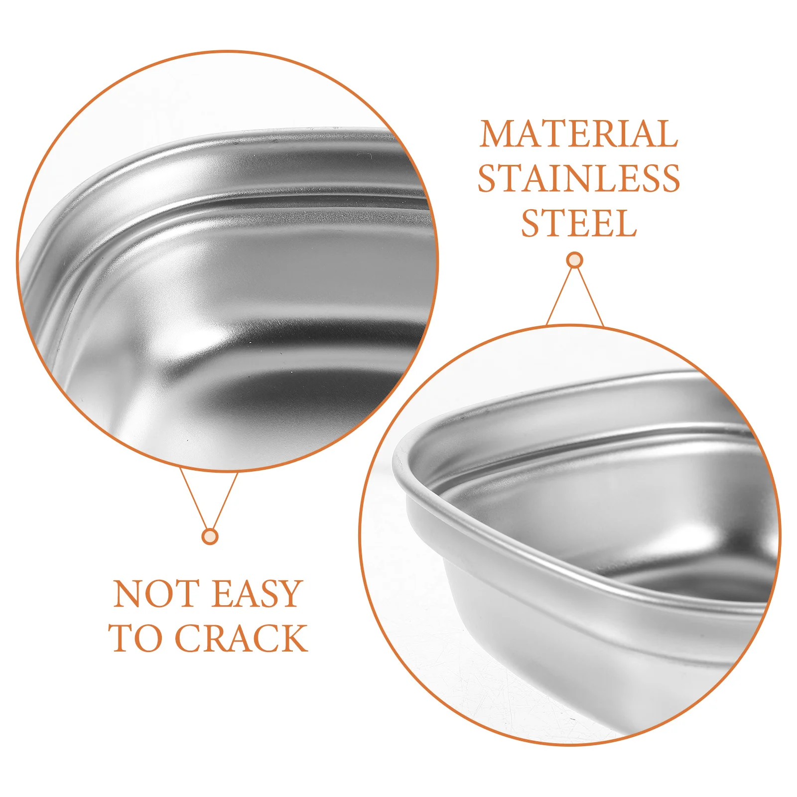 

4pcs Stainless Steel Dipping Dish Sauce for Seasoning Bowls Serving Condiment Appetizer Dishes 304 Material Non Deform Smooth