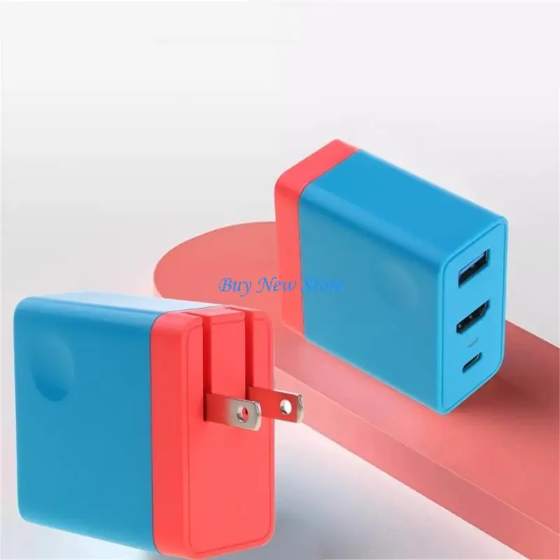

20CE Portable Adapter for Switch,Switch,HDMI-compatible-Adapter Converter with 3-Ports Adapter