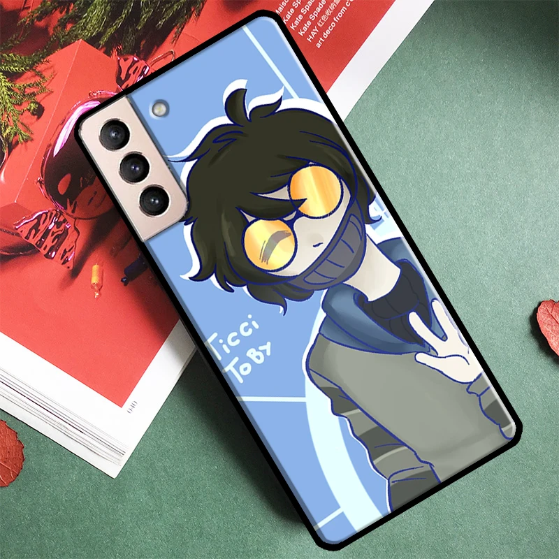 Creepypasta Ticci Toby  x reader Phone Case For Samsung Galaxy S21 S20 FE S8 S9 S10 Note 10 Plus Note 20 S22 S23 Ultra Cover