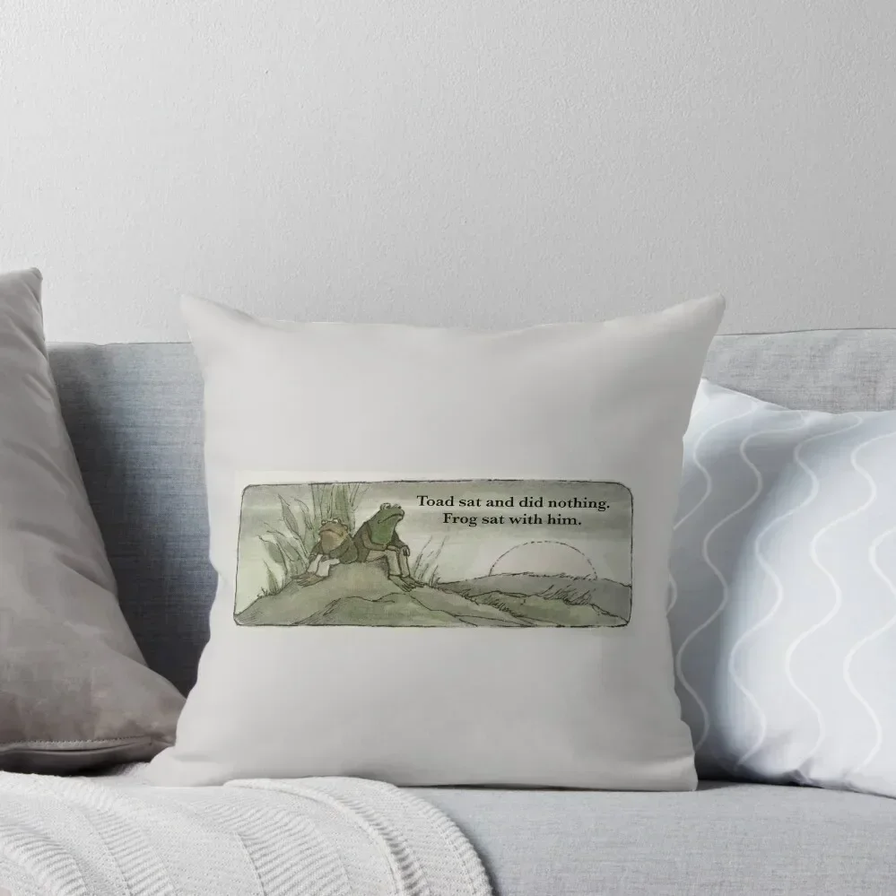 

Toad sat and did nothing. Frog sat with him. Throw Pillow bed pillows Decorative pillowcase pillow pillowcase Plaid Sofa pillow