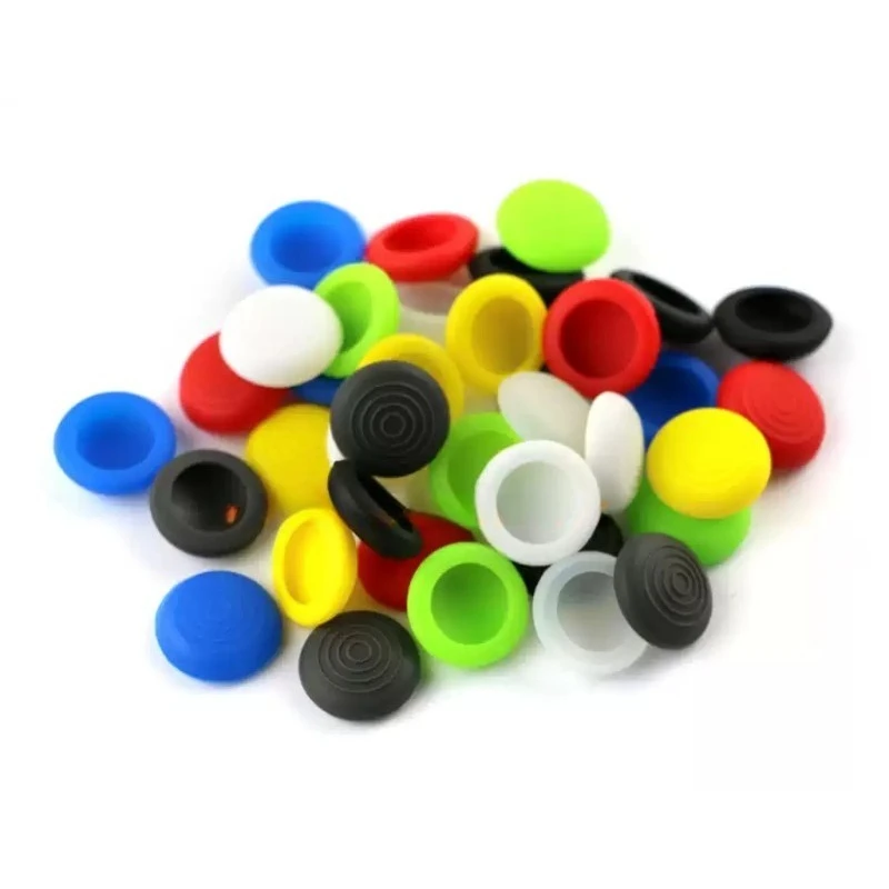 100pcs Universal Silicone Anti-slip Thumb Stick Caps Spiral Pattern Protective Cover Single For PS4 Xbox One Controller