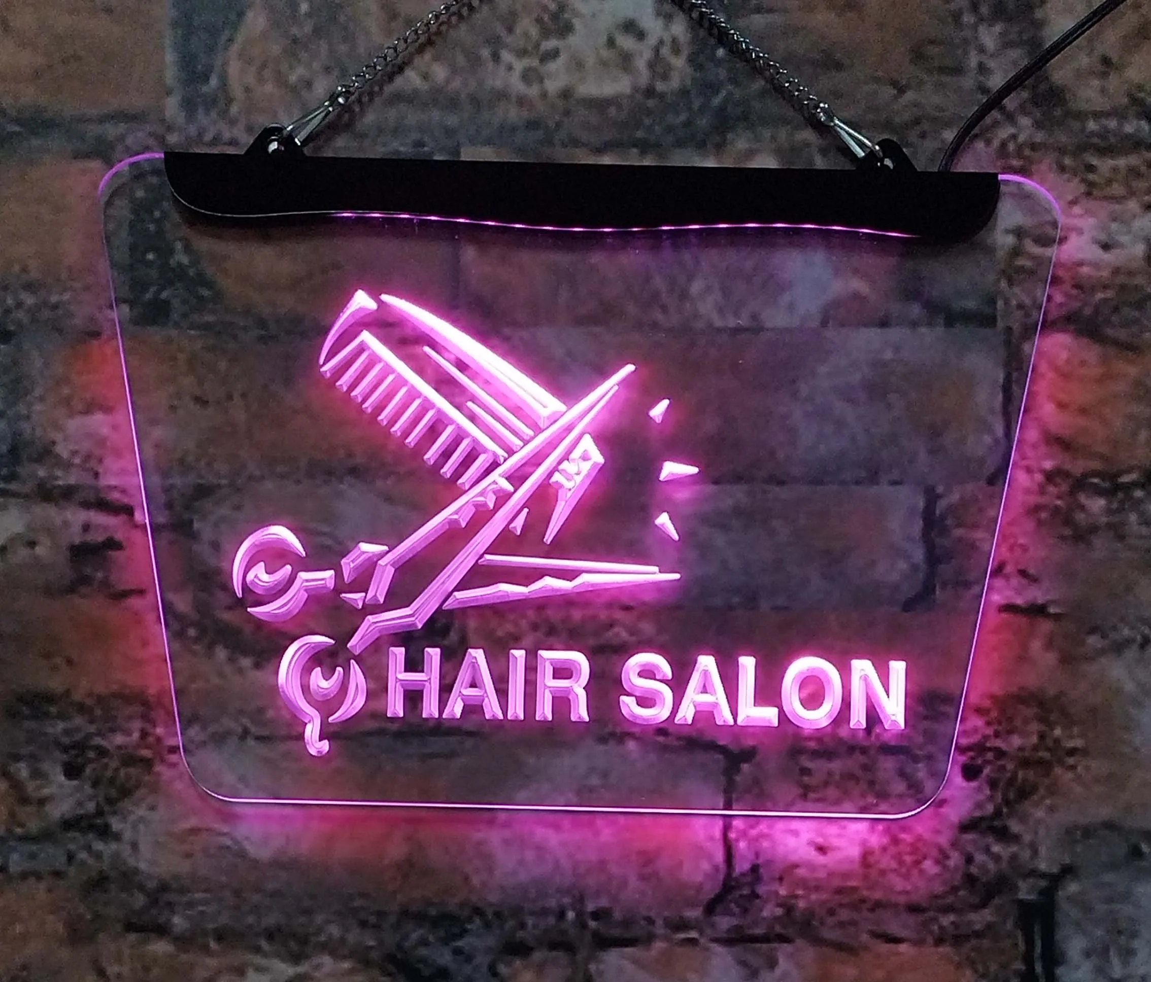 

Beauty Salon Art Barbershop LED neon signs -3D carved interior decoration wall art, multiple colors optional, can be customized