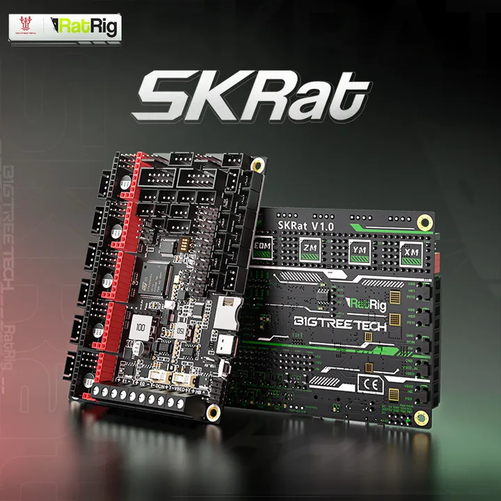 اللوحة الأم للطابعة ثلاثية الأبعاد BIGTREETECH SKRat مع واجهة CAN Bus، متوافقة مع البرامج الثابتة Klipper وRats