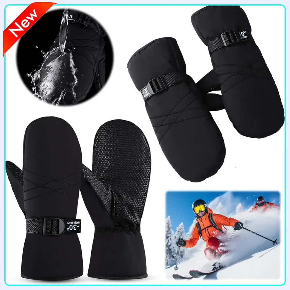

Ski Mittens Waterproof Snow Gloves Windproof Winter Gloves Thermal Cycling Gloves Snowboard Gloves for Men and Women
