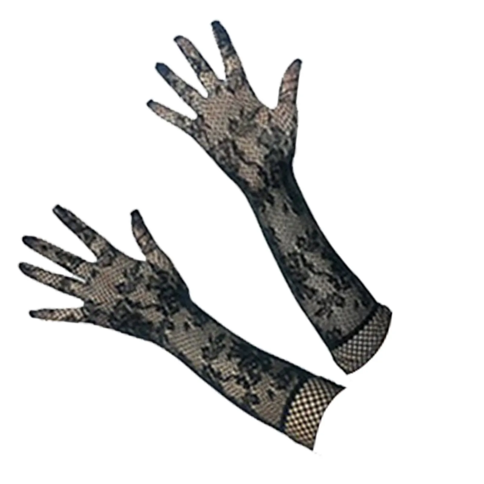 Disfraz negro para mujer, máscara de Halloween con orejas de encaje, guantes sexy, vestido de lujo, accesorios de decoración de disfraces de Cosplay