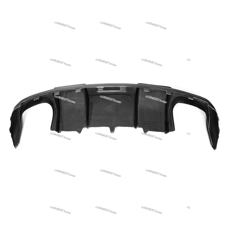 Carbon Fiber Rear Diffuser Lip with LED Light for A5 B8.5 S5 Coupe Sedan 2012-2015 S Line Sport Bumper