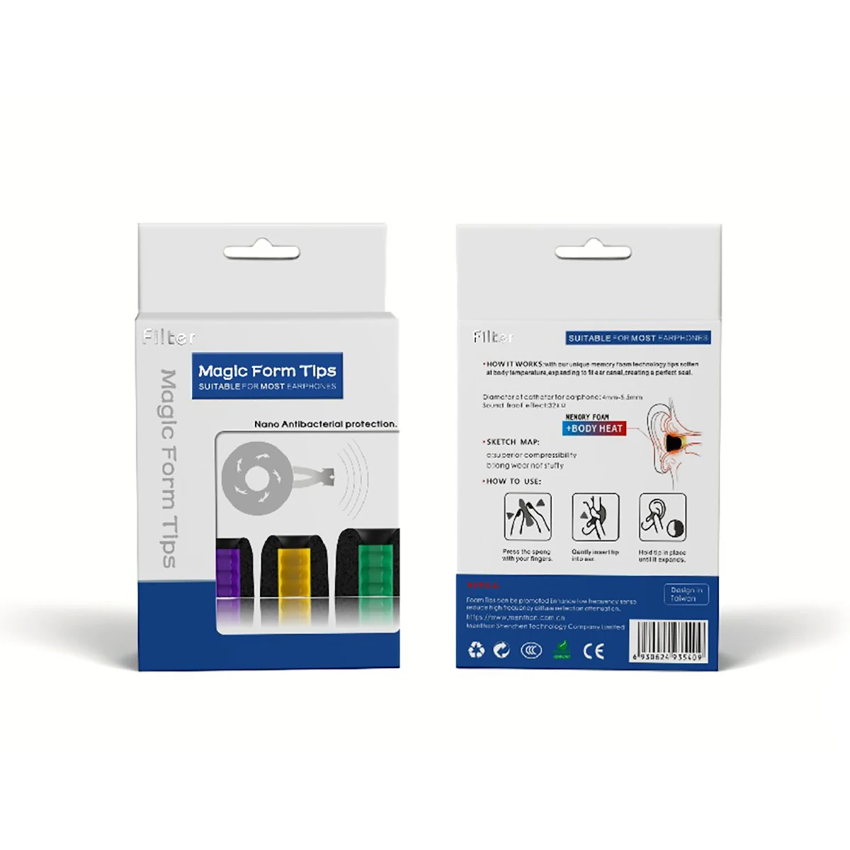 أطراف أذن إسفنجية ميموري فوم لسوني LinkBuds ، نصائح سماعة داخل الأذن ، أطراف أذن مضادة للانزلاق ، تقليل الضوضاء ، السقوط ، S ~