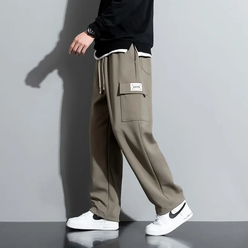 Big Tall Size Men's Cargo Pants Straight Leg Jogger Trouser Male Extra Long Leg Length 190 Cm 195 107 115 200cm Spring Summer