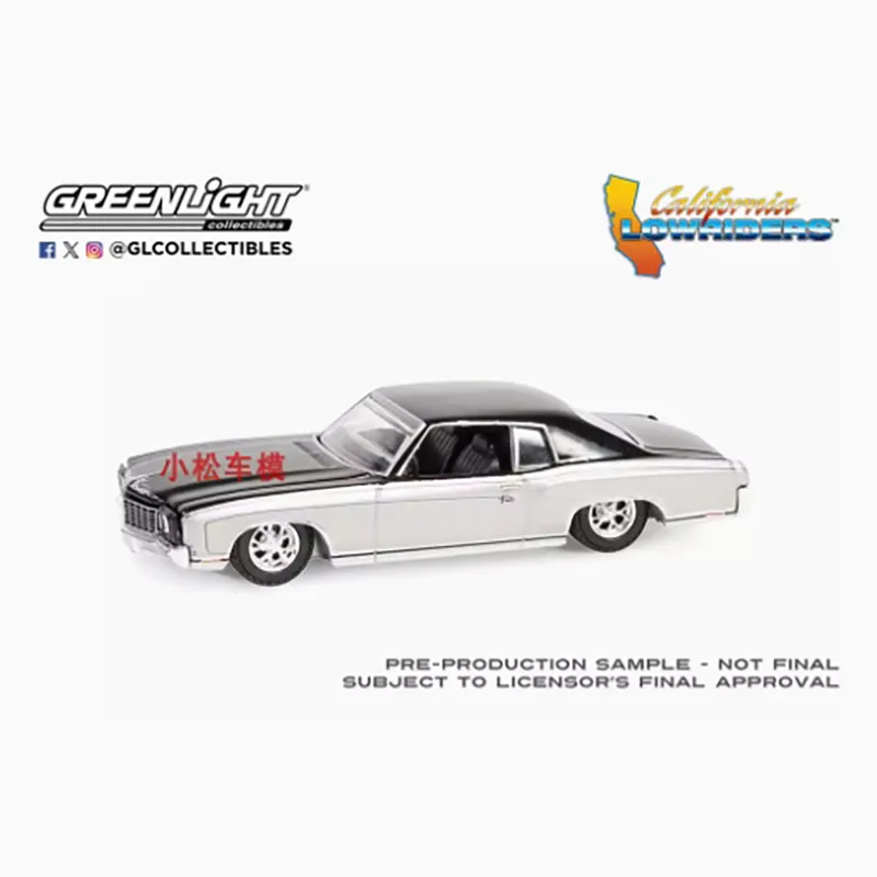 GreenLight 1:64 Scale 1970 1972 MONTE CARLO Alloy Simulation Car Model Static Collection Decorated Holiday Gifts Toys