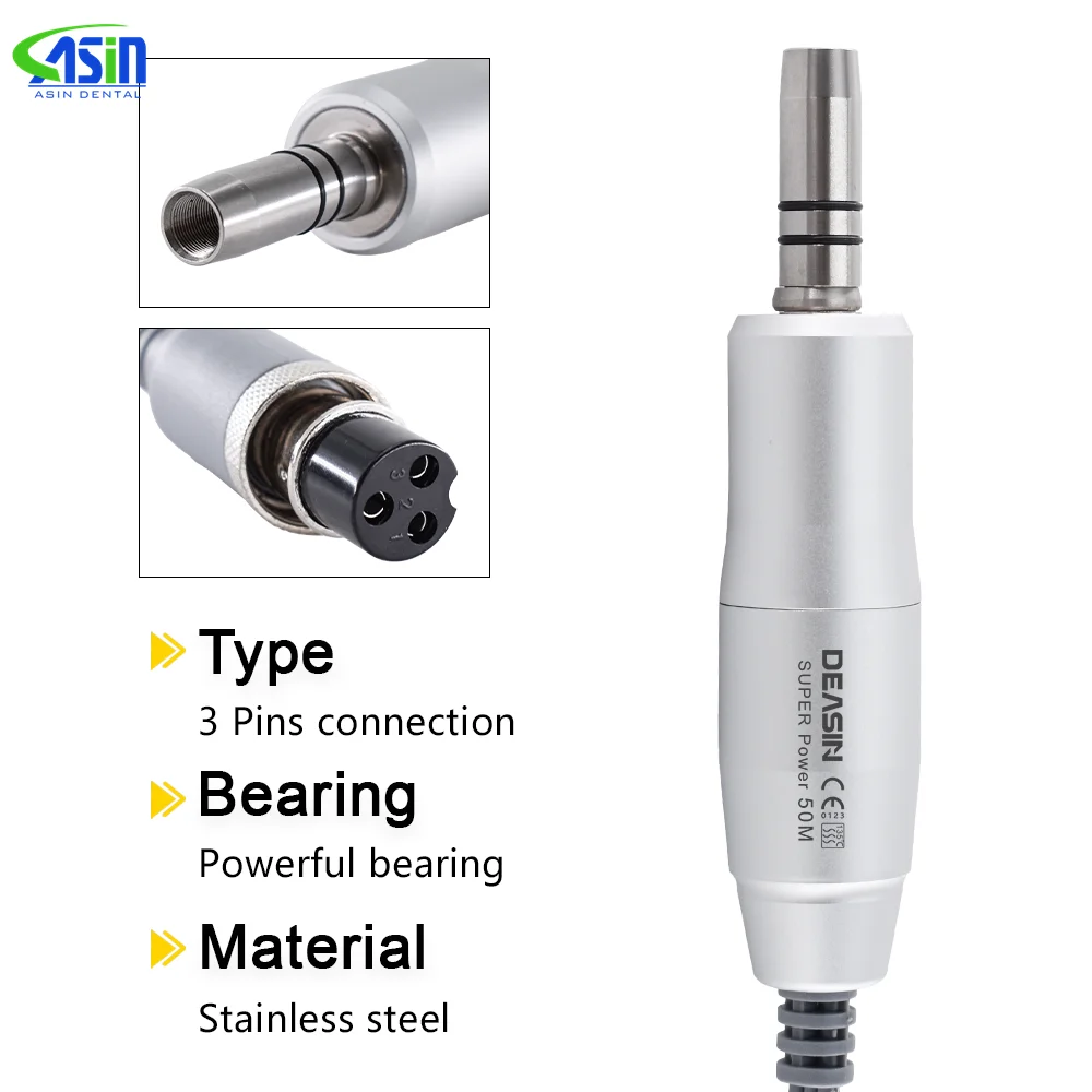 

E-type Dental brushless Electric Micro Motor 50k RPM for Straight Contra Angle Handpiece For Micromotor Polisher Lab Supply
