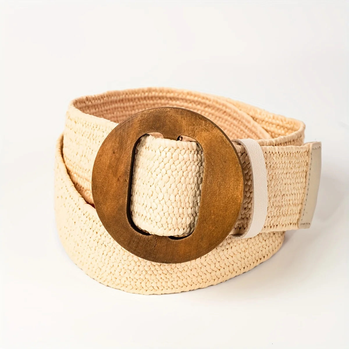 Straw elastic waist woven belt fashionable women\'s waist belt dress belt straw woven bohemian belt