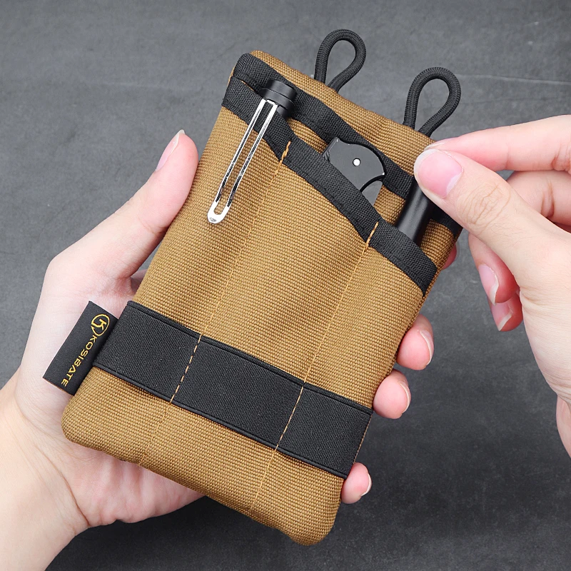 Outdoor Hunting News - 新しい戦術的な EDC モールポーチミニ財布カードキーベルトウエストパックキャンプハイキング狩猟屋外小銭入れ