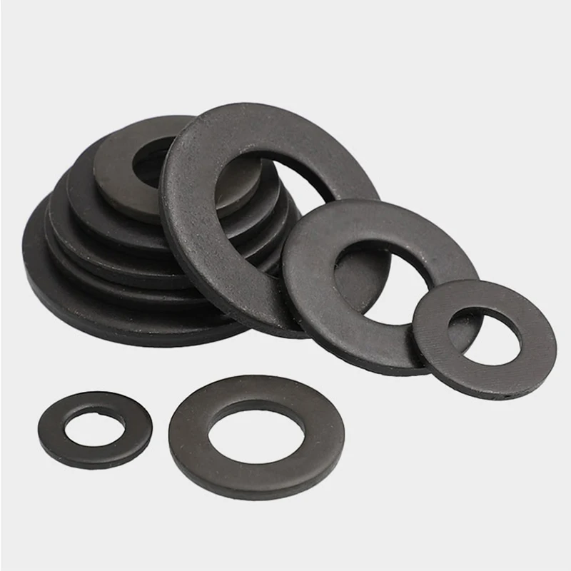 M2 M2.5 M3 M4 M5 M6 M8 M10 M12 M14 M16 M18 M20 M22 M24 M27 M30 GB97 DIN125 Black Grade 8.8 Steel Plain Gasket Flat Washer