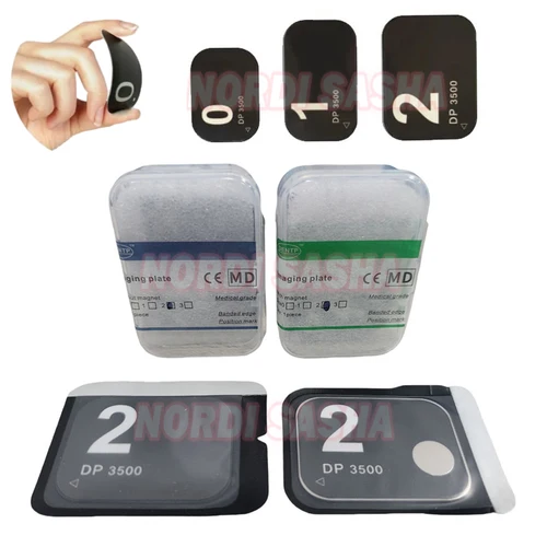Imagen 1 del producto 1 unids/caja Dental PSP placa de fósforo placa de imagen escáner de rayos X placa IP adecuada para placa de escaneo de película de rayos X Fussen Kavo