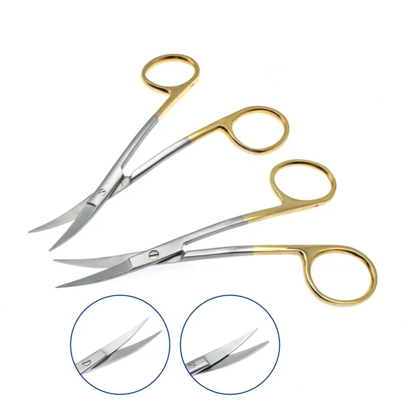 Tijeras para Septum Nasal, Tijeras Tipo Pico, Tijeras de Acero Inoxidable para Tejidos, Instrumentos Quirúrgicos Veterinarios