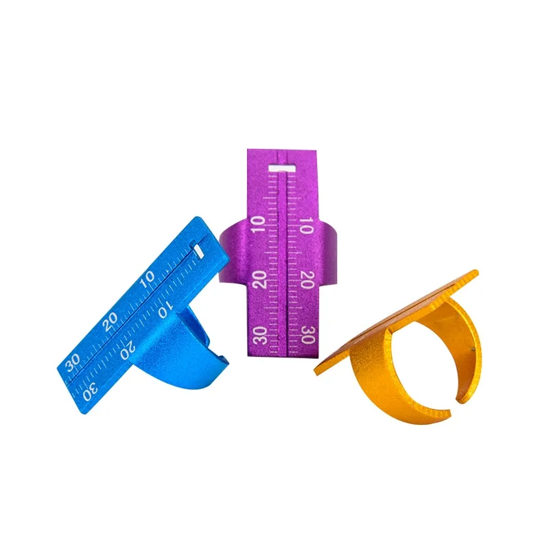 1pc 歯科定規アルミ歯科医遠藤指定規測定スケール歯内療法歯科器具測定アルミ遠藤定規