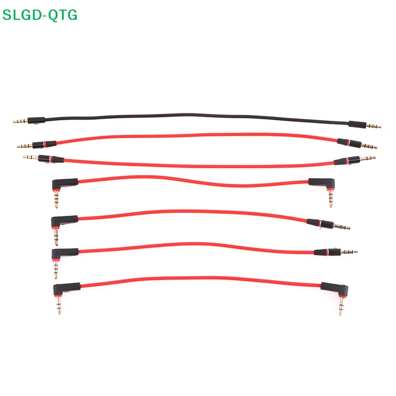 Hot! 3 Pole Right Angled 3.5mm Male to Male Short AUX Stereo Cable 20cm 30cm Aux Cable Male to Male Stereo Audio Cables Cord