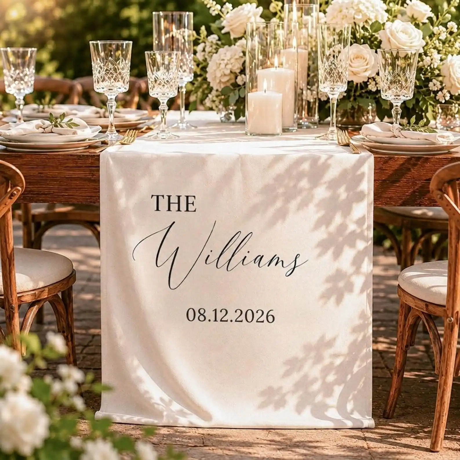 Personalized wedding table name cards custom wedding decoration banners decorations engagement wedding gifts custom table runner