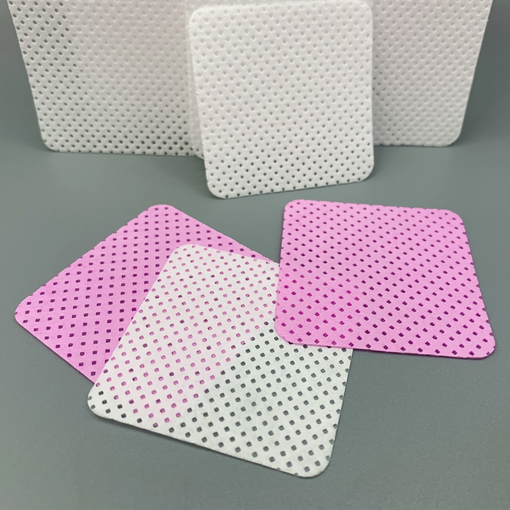 500 個ワイプ紙綿まつげグルーリムーバー糸くずの出ないネイルワイプマニキュアリムーバーまつげエクステンショングルークリーニングワイプ