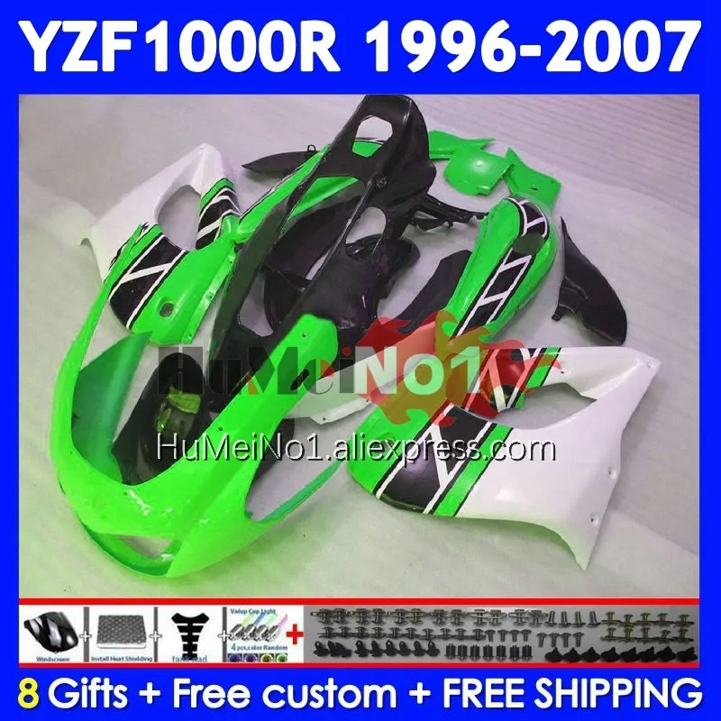 Thunderace For YAMAHA YZF Light green 1000R YZF1000R 1996 1997 1998 1999 2000 2001 353No.47 YZF-1000R 02 03 04 05 06 07 Fairing