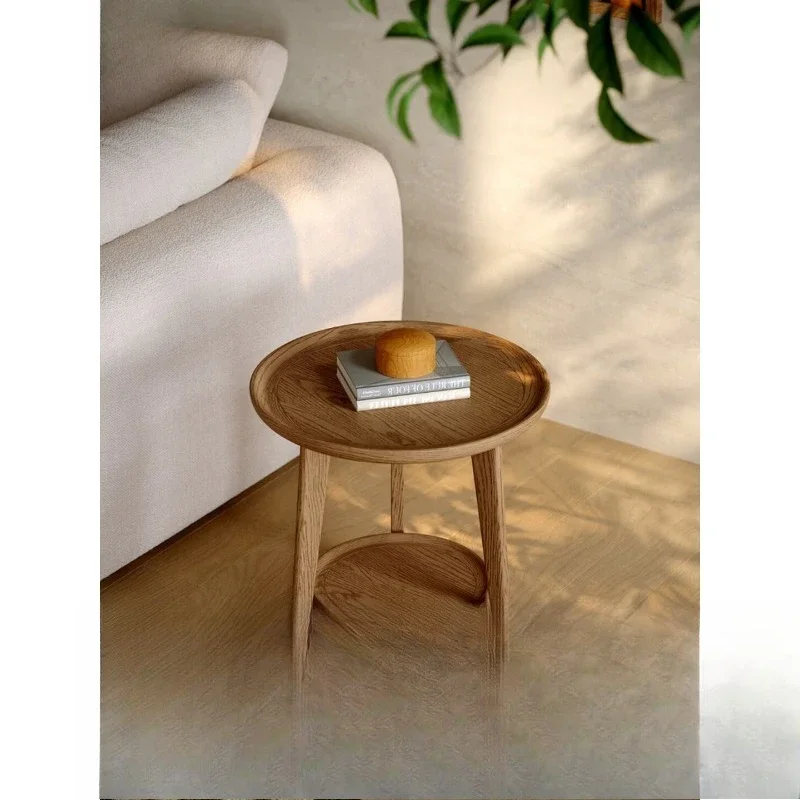 A few retro round wooden edges in the morning wood forest, sofa side table in the living room, bedside table in small