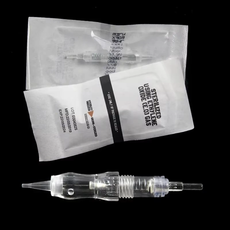 100pcs Microblading Tattoo Needle Makeup Nozzle Makeup Cartridge Needles Tattoo Machine Eyebrow Needle 1R/3R/5R/3F/5F/7F