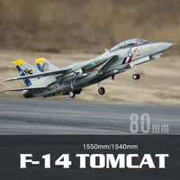Freewing Twin 80mm F14 Tomcat EDF Jet Electric Remote Control Model Aircraft Realistic Fixed Wing RC Plane