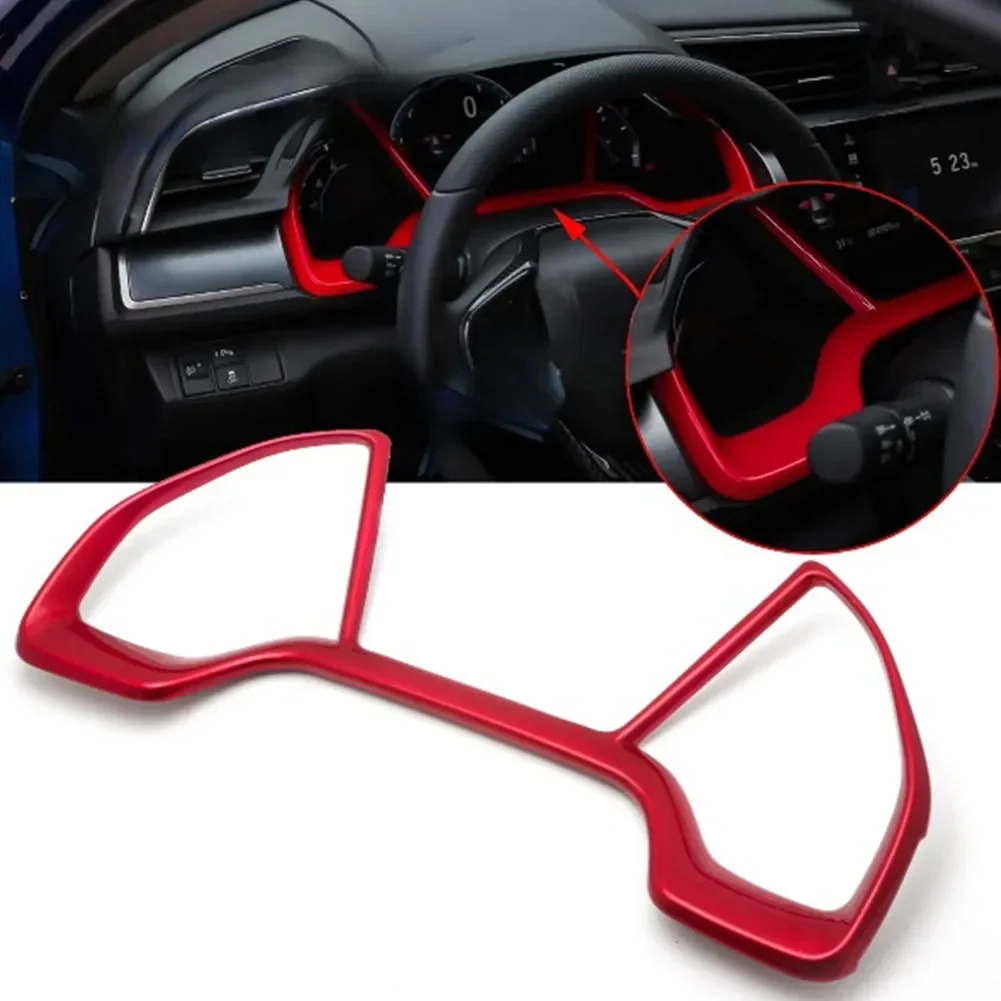 Speedometer Panel Frame Cover Trim For Honda Civic 2016 2017 2018 2019 2020 2021 Carbon Fiber Style Car Interior Accessories