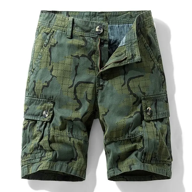 New Fashion Men Summer Casual Shorts Man Printed Cargo Shorts Pants Good Quality Cotton 100% Male Beach Shorts Size 38 No Belts - Image 3