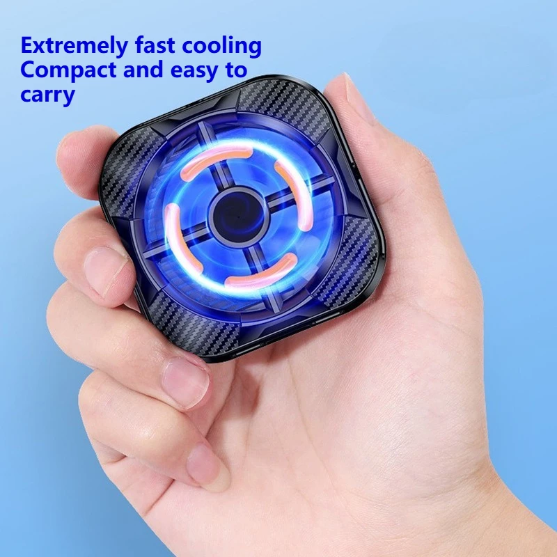 جديد الهاتف المحمول PUBG لعبة برودة أشباه الموصلات AI التحكم في درجة الحرارة مع ضوء RGB المغناطيسي/الخلفي كليب التبريد المبرد #3