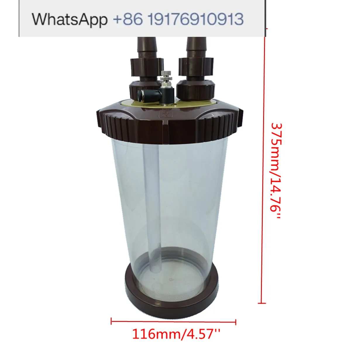 2500ML transparent atomizer external turbine super diffuser suitable for fish tanks, aquariums, water plants, landscape aquatic