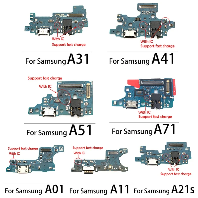 

USB Charging Port Socke Connector Micro For Samsung Galaxy A40 A01 A11 A21S A31 A41 A51 A71 A10 A20 A30 A50 A60 A70 A80