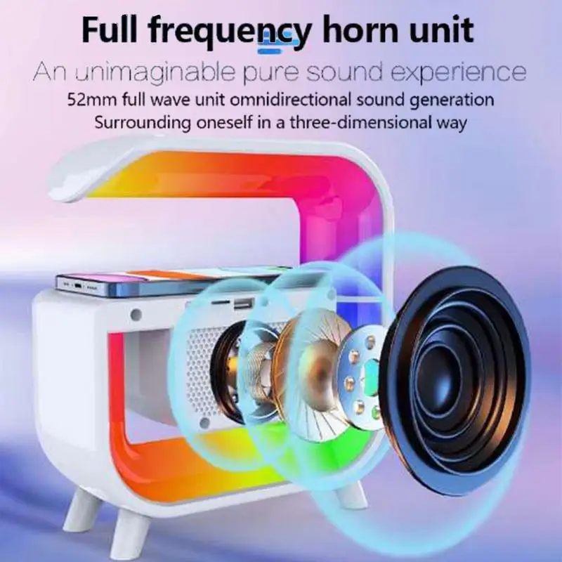 Smart Light Sound Machine USB Charging 6 Colors Music Speaker Timer Light Nursery Room Decor For Children\'s Room Bedroom Living