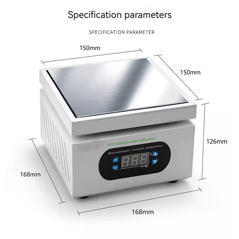 150*150mm Heating Station Digital Preheating Platform Electronic Hot Plate Maintenance Heating Station for PCB LCD Screen Repair