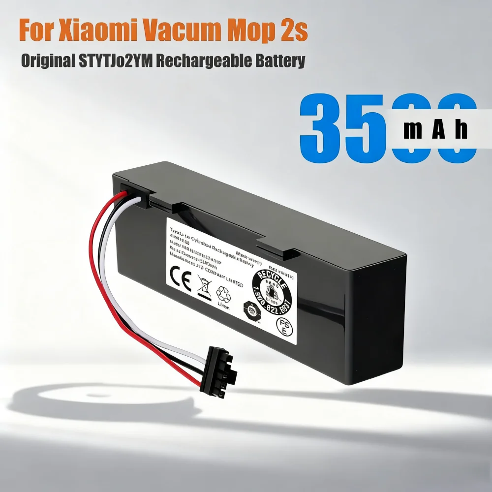 

Original Rechargeable Battery for Xiaomi Mijia Mi Robot Vacuum-Mop P INR18650 MH1-4S1P-SC Sweeping Mopping Robot Vacuum Cleaner