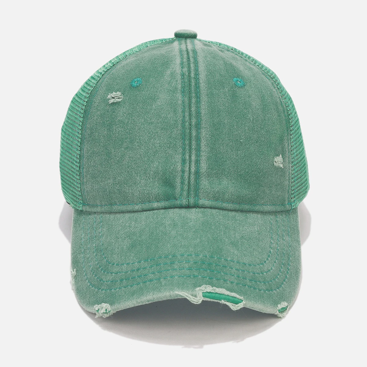 Men's and women's baseball hats, retro sports casual mesh breathable curved brim hat