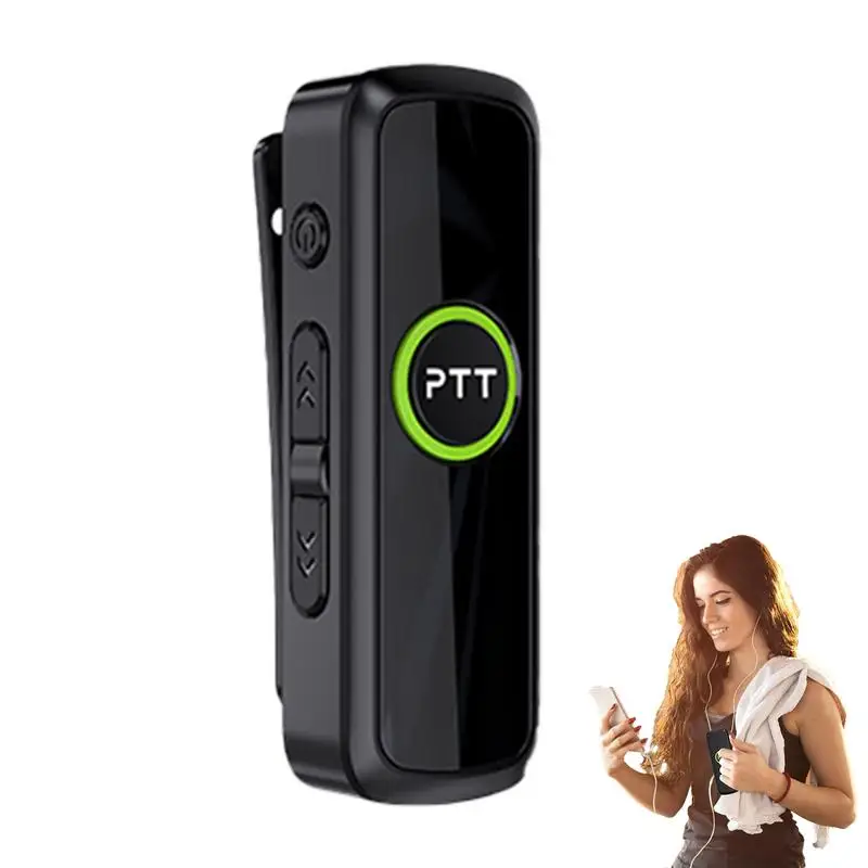 Portátil Mini Walkie Talkie Clip Handsfree, dois sentidos Rádios, alto-falante, som claro, fone de ouvido Rádio